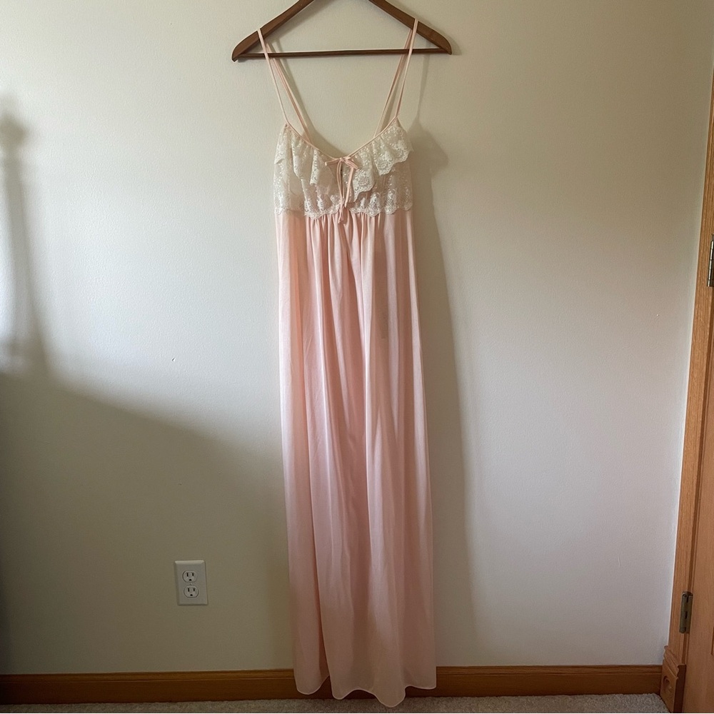 Diane von Furstenberg Pink Lace Vintage Slip Gown
